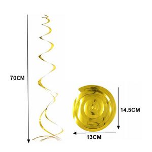 Decoración para Fiesta de Cumpleaños 2025, Adorno Colgante en Espiral de PVC Colorido, Artículo Decorativo Promocional para Niños - Product Image 2