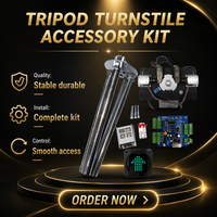 Mecanismo de Accesorios para Torniquete Trípode Anticolisión CE, Piezas de Repuesto con Protección IP66, Ajustable Bidireccional para Control de Acceso