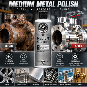 Crema para Pulir Metales, Limpiador de Oxidación para Acero Inoxidable, Cromo y Aluminio, Eliminador de Manchas, Restaurador de Brillo, Compuesto para Pulir - Product Image 4