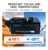 Легкий LiPo аккумулятор Herewin 12S 44.4V 12000mAh 15C для дронов для картографирования и инспекции