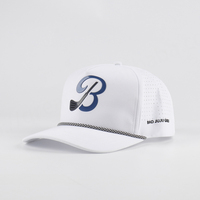 Gorra de Golf Deportiva Personalizada 100% Poliéster, Tejido Oxford, con Logotipo, Perforada, con Diseño de Puntos, Argyle, Leopardo, Transpirable, Impermeable, Casual, Dorada