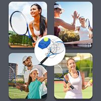 Équipement d'entraînement individuel léger et portable pour la pratique du tennis en extérieur, pour adultes, avec raquette, résistant à l'eau