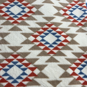 Vải dệt kim phía Tây Nam 2 Mặt 100 Polyester Aztec hỗ trợ tùy chỉnh mô hình Sherpa lông cừu aztque vải cho áo khoác chăn - Product Image 3
