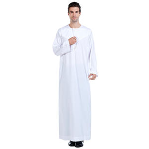 Thobe musulman prêt en stock d'approvisionnement direct d'usine pour hommes-moyen-orient arabe longue robe islamique-pas de personnalisation - Product Image 2