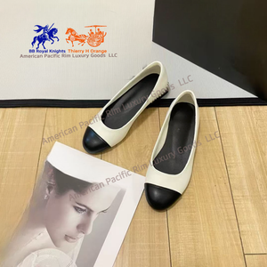 Sandales plates CC pour l'été, sandales de luxe printemps 2025, nouvelles chaussures en cuir à bout fermé 2025, nouvelles chaussures plates à semelle souple - Product Image 6