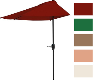 Vente en gros Parasoles Imperméable <span class=keywords><strong>demi</strong></span>-rond Abri soleil Mobilier d'extérieur Patio <span class=keywords><strong>Parasol</strong></span> de jardin avec logo <span class=keywords><strong>Parasol</strong></span> <span class=keywords><strong>mural</strong></span> Support <span class=keywords><strong>mural</strong></span> - Product Image 6