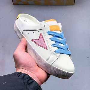 Chaussures de sport décontractées pour femmes Star, en cuir véritable de haute qualité, semelle souple en caoutchouc, lacets, baskets classiques, chaussures de marche tendance - Product Image 2