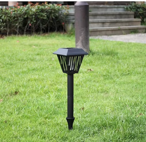 Lampe Solaire Anti-Moustiques Extérieure Étanche à LED UV, Piège à Insectes Alimenté par Énergie Solaire pour Jardin, Pelouse, Patio, Allée - Product Image 3