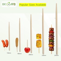 Bâtonnets de bambou plats jetables de 5,9'' de qualité alimentaire pour corn-dogs, épis de maïs, bâtonnets de fromage, aliments surgelés - Vente en gros pour usines