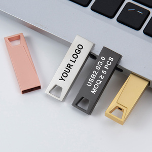 Memoria Usb de alta velocidad Metal 16GB 32GB 64GB 128GB Pendrives Impermeable Jump Drive Almacenamiento DE DATOS Mini Usb Flash Drives - Product Image 3