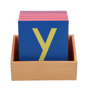 <span class=keywords><strong>Papier</strong></span> de verre en <span class=keywords><strong>bois</strong></span> pour enfants lettres imprimer jeu de société éducatif Montessori matériaux aides pédagogiques jouets pour garçons filles - Product Image 1