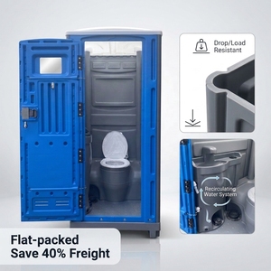 <span class=keywords><strong>Baño</strong></span> Portátil Químico para Obras de Construcción, <span class=keywords><strong>Baño</strong></span> Público Prefabricado para Exteriores, Inodoro Móvil de HDPE Reforzado - Product Image 1