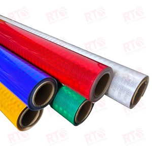 Màu vàng và đen đôi màu kỹ thuật lớp lăng trụ sọc Twill phản chiếu tấm cho an toàn cảnh báo giao thông - Product Image 3