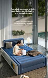 Colchón Inflable Automático de PVC Flocado Moderno con Respaldo Móvil y Bomba de Aire Integrada para Muebles del Hogar - Product Image 2