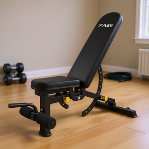 Banco de Pesas Ajustable y Plegable IFAST, Multifuncional, de Acero, para Entrenamiento de Fuerza en Casa, Color Negro - Product Image 2