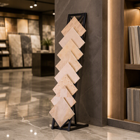 Présentoir pliable en métal réglable en hauteur pour carreaux de céramique, idéal pour les salons de mode - Vente chaude