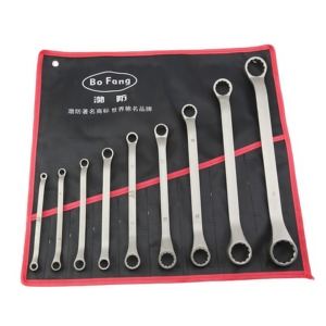 High-Performance Smooth-Finish 304 Stainless Steel Double Box Offset Wrench 11Pcs <strong>Set</strong> for Food Processing Equipment - Product Image 1