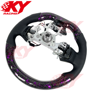 Volante Deportivo de Fibra de Carbono Forjado con LED Personalizado para Infiniti Q50 Q60s QX50 2013-2021, para G37 G35 Q60 Q70 - Product Image 3