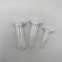 Fournitures de laboratoire, tubes de microcentrifugation autoclavables gradués de 0,5 ml, 1,5 ml, 2 ml, tubes de centrifugation en plastique PP stériles à fond conique