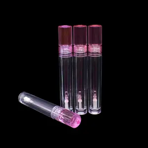 Atacado claro mini reutilizável lip gloss recipiente recarregáveis batom tubo frascos com varinha para corretivo rímel creme