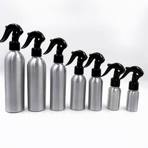 Flacon pulvérisateur vide en aluminium argenté personnalisé de 30 ml à 500 ml avec pulvérisateur à brume blanche ou noire - Product Image 2