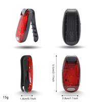 Luz de Seguridad LED Recargable por USB con Clip para Correr y Trotar