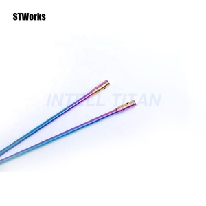 Piquets de tente en alliage de titane GR5 à crochet unique 6x165mm usinés CNC pour équipement de camping extérieur - Product Image 6
