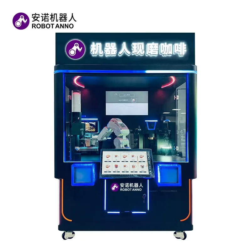 2024 Robot macchina da caffè con 6 assi commerciale del caffè Robot automatico distributore automatico negozio di caffè per le imprese