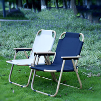 Chaise de camping légère en acier haute teneur en carbone avec cadre en maille Oxford, portable pour extérieur, jardin, plage, pique-nique, mobilier de loisirs
