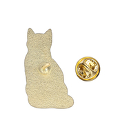 Épinglette en émail minimaliste motif chat, couleur unie, pour revers, vêtements, sacs à dos, décoration et ornement