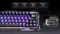 GravaStar Mercury V60 Pro 64 Key 60% Wired Hall Effect Gaming Keyboard 8K Hz 0.005mm RT CNC Aluminum RGB for FPS Esports