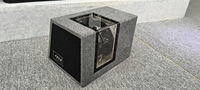 Caja de altavoz plexiglás para sistema de sonido de coche, subwoofer de 12 pulgadas y 300w