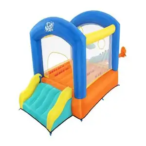 منتج جديد من بيست واي 2023 طراز 53427 لعبة أطفال مع زلاقة قابلة للنفخ حفار للأطفال قفز لمنزل قابل للنفخ
