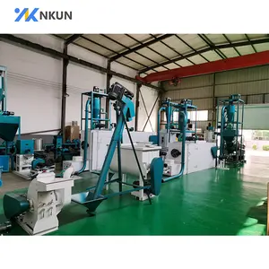 High quality chicken pig cattle feed pellet machine / complete animal feed production line / animal feed processing plant