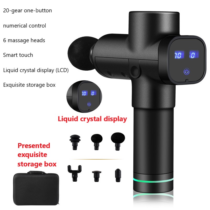 Прямая продажа с фабрики обновление 6 массажных головок массажер мышц вибратор оборудование для фитнеса пистолет для массажа