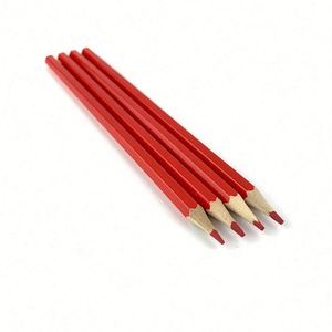 Crayons en bois personnalisables à prix de gros, couleur rouge, avec logo personnalisé – Écologiques et faciles à saisir - Product Image 4