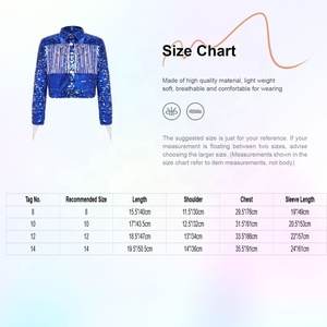 Girls Kids <b>Sequin</b> Western Fringe <b>Cropped</b> Jacket Long Sleeve Cowgirl Rodeo Line Dance Country <b>Tops</b> Festival Stage Custom - Product Image 6