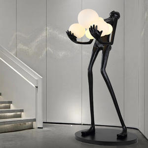 Debout Design Résine Décor À La Maison Moderne Salon Décor Grand Homme Humain Lampadaire Led Lampadaire Sculpture Lampadaires - Product Image 6