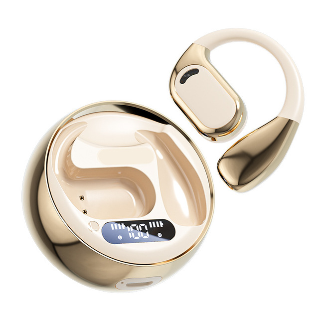 AI Smart Translation for 5.4 Wireless Ear Clip-in-ear Bone Conduction Earphone NFC Voice Control Long Battery Life