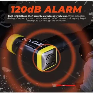 Antivol intelligent de haute qualité 120 dB en acier inoxydable antirouille avec chaîne pour motos, verrouillage rapide pour l'extérieur - Product Image 5