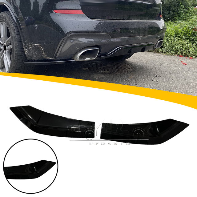 Auto Refit Parts Plastic Rear Side Wrap Angle Bumper Diffuser Splitter for BMW X3 G01 2018 2019 2020 2021