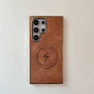 Funda de teléfono magnética para Samsung <span class=keywords><strong>Galaxy</strong></span> S25Ultra, funda protectora de piel de oveja galvanizada S24 - Product Image 5