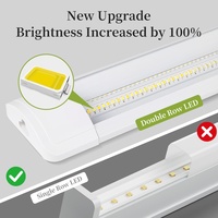 Luminaire LED encastré linéaire à profil mince, dimmable, avec télécommande intelligente, pour usage commercial en intérieur.