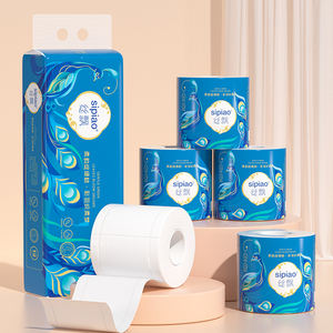 מכירה חמה סיטונאית זולה מחיר סיטונאי לבן רך 5 רובדי נייר טואלט - Product Image 3