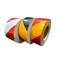 Cinta Reflectante OEM para Señalización de Seguridad Vial, Adhesivos de Vidrio Imprimibles para Camiones, Remolques, Carreteras y Obras de Construcción, Venta al Por Mayor