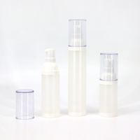 Flacons cosmétiques sans air en PP givré de luxe personnalisables, flacons de sérum pour soins du visage, flacons de lotion vides, contenants sous vide de 20 ml, 30 ml, 50 ml