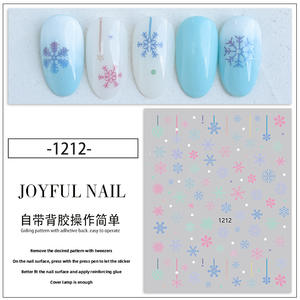 1209-1220 gros personnalisé noël Nail Art autocollant flocon de neige wapiti Nail Art décoration Nail Art décalcomanies <span class=keywords><strong>2022</strong></span> <span class=keywords><strong>hiver</strong></span> - Product Image 6