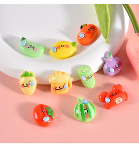 Accessoires en résine pour jeux de nourriture de dessin animé, matériaux faits à la main pour bricolage : coque de téléphone, aimant de réfrigérateur, élastique à cheveux, accessoires pour cheveux - Product Image 1