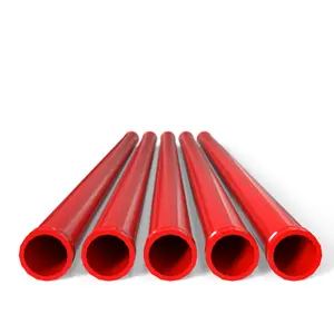 China supplier Dn125 seamless ST52 KCP Concrete pump pipe