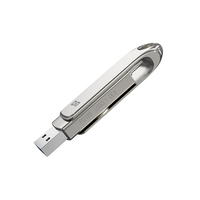 Clé USB OTG 2-en-1 Type C avec interface 3.0, pivotante, neuve, pour PC